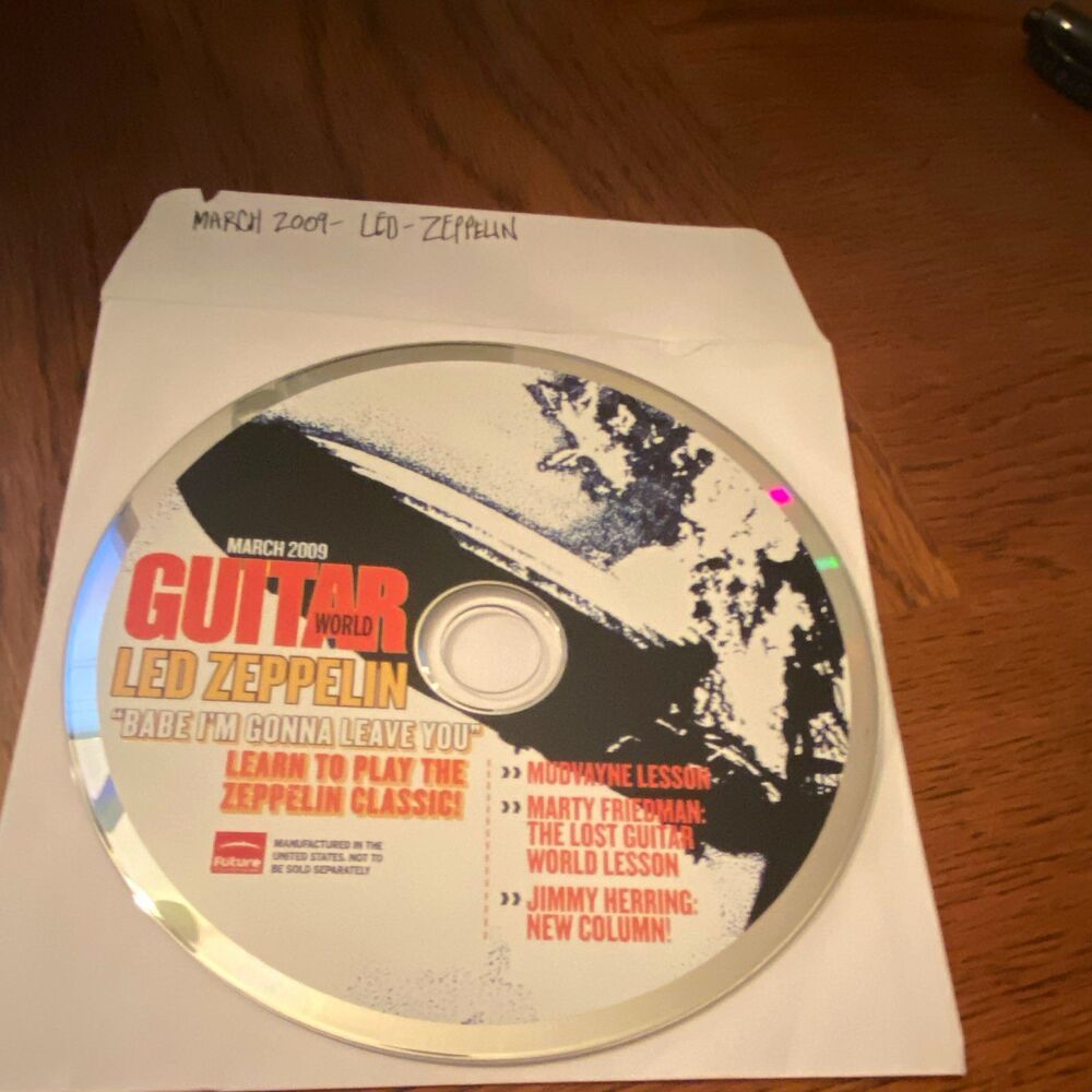 Guitar World March 2009 CD-ROM Lesson Led Zeppelin Babe I'm Gonna Leave You